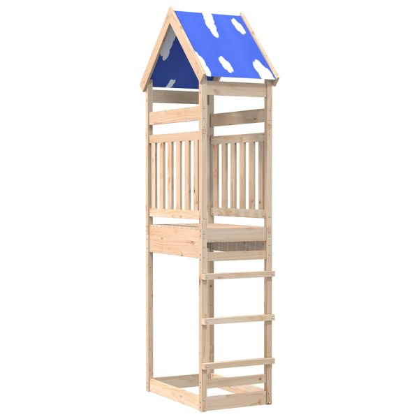 Игрална кула Кафяво 52,5 x 85 x 265 см Солидно борово дърво