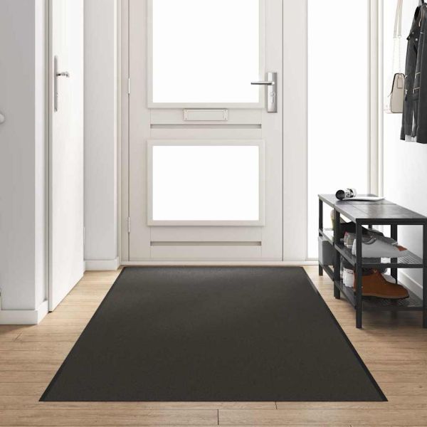 Мат за врата Друг Антрацит и черен 120 x 350 см Полиамид и PVC