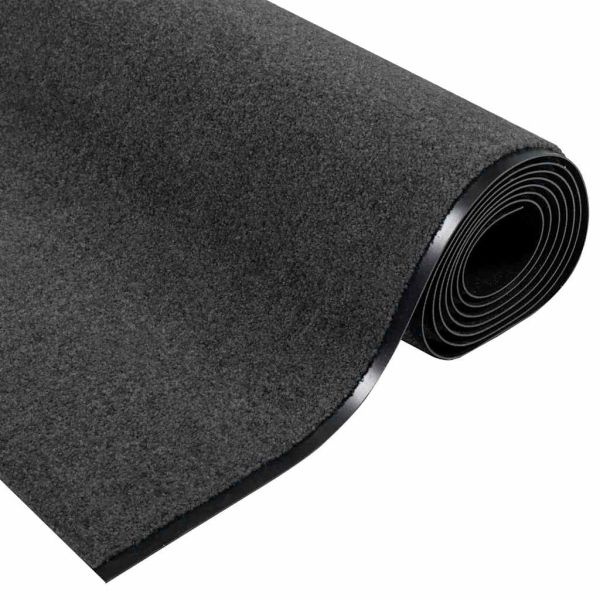 Мат за врата Друг Антрацит и черен 120 x 350 см Полиамид и PVC