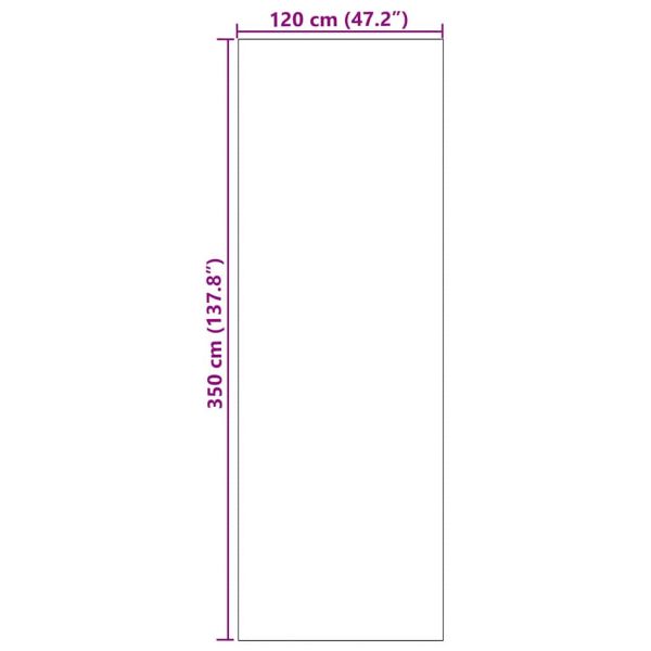 Мат за врата Друг Антрацит и черен 120 x 350 см Полиамид и PVC