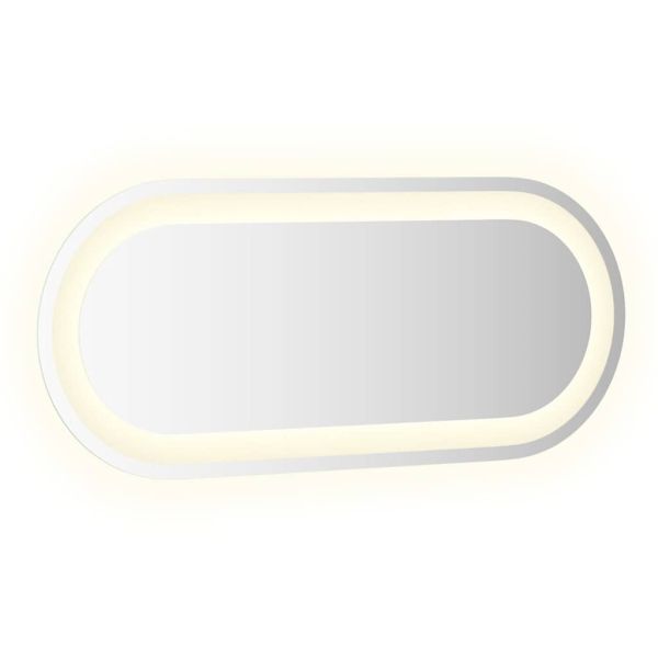 LED огледало за баня, 70x30 см, овално