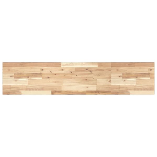Плаващ рафт 140x30x2 см необработено масивно дърво акация