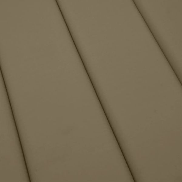 Шалте за шезлонг, меланж таупе, 200x50x4 см, плат