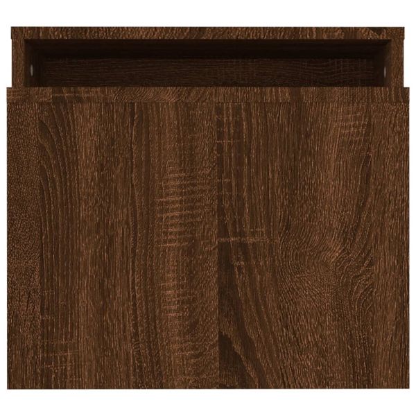 Комплект маси за кафе кафяв дъб 100x48x40 см инженерно дърво