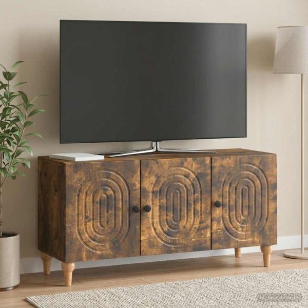 ТВ шкаф Опушен дъб 99 x 34,5 x 50 см Инженерна дървесина