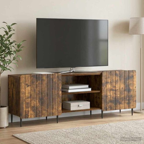 ТВ шкаф Опушен дъб 150 x 31 x 52 см Инженерна дървесина