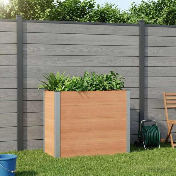 Градинска повдигната леха Кафяво 100 x 50 x 91 cm
