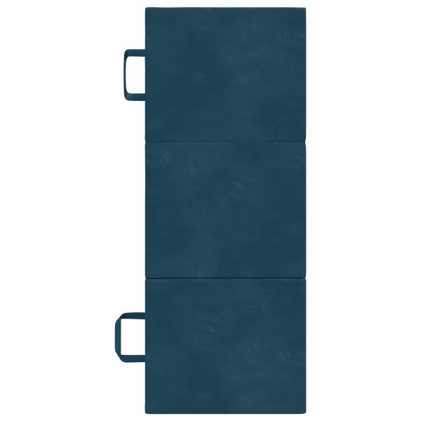 Сгъваем диван легло 75 x 63 x 45 см Синьо