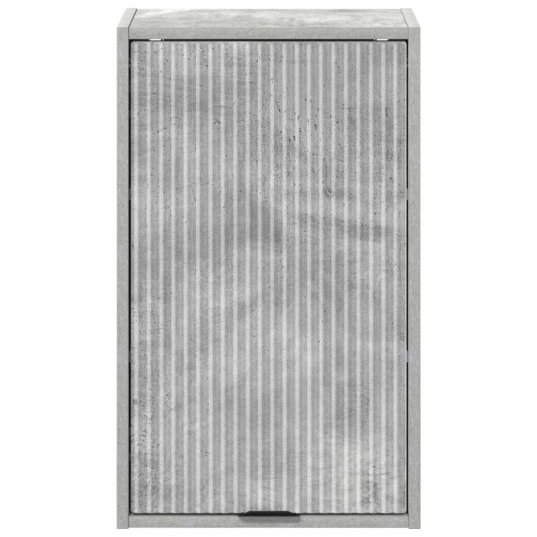 Шкаф за баня със съхранение Циментено сиво 39 x 23,5 x 65 см