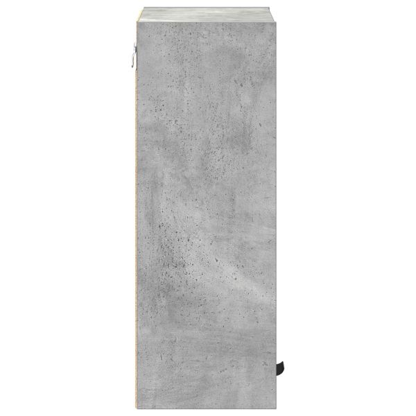 Шкаф за баня със съхранение Циментено сиво 39 x 23,5 x 65 см