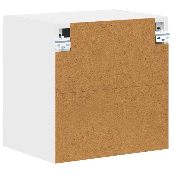 Стенен стъклен шкаф LUCCA 2 pcs Бяло 40 x 31 x 40 см