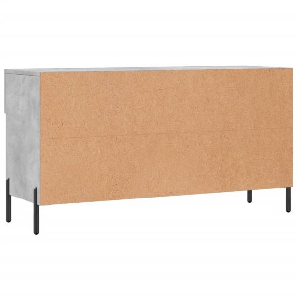 Пейка за обувки, бетонно сив, 102x35x55 см, инженерно дърво