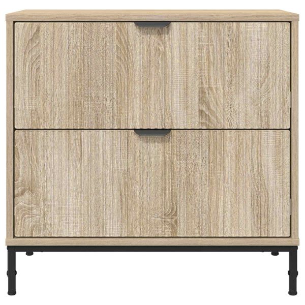 Нощно шкафче дъб сонома 63.5 x 36 x 61 см Инженерно дърво
