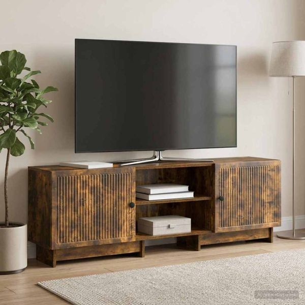ТВ шкаф Пушена Дъб 150 x 31 x 50 см Инженерен дървен материал