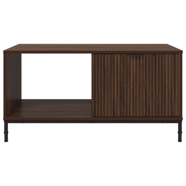 Масичка за кафе Кафяв дъб 90 x 49 x 46 см Инженерно дърво