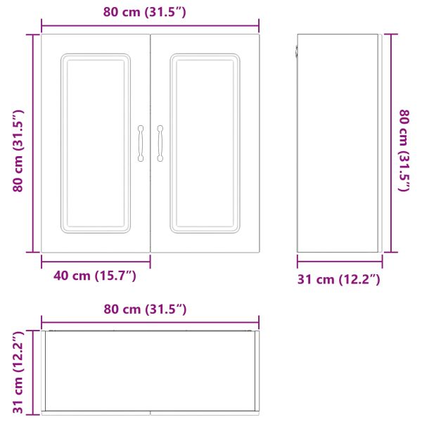 Панел за миялна машина Kalmar Дъб 80 x 31 x 80 см