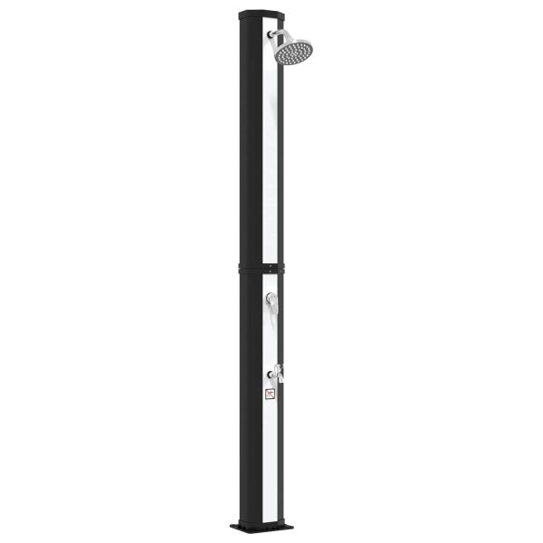 Соларен душ с душ-глава и кран 40 l PVC, ABS, Цинкова сплав