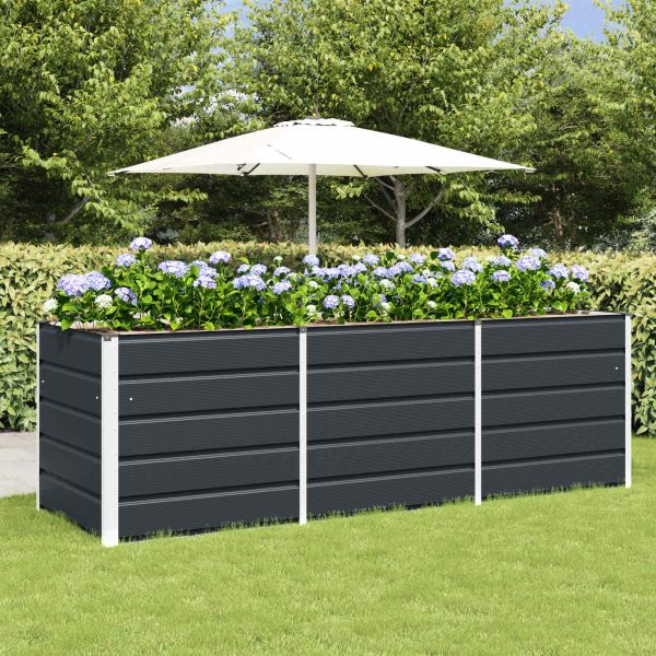 Кашпа Антрацит 240 x 80 x 75 см Стомана