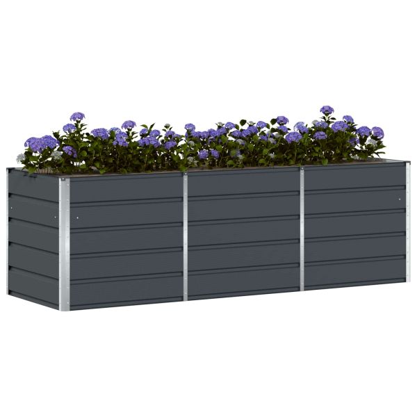 Кашпа Антрацит 240 x 80 x 75 см Стомана