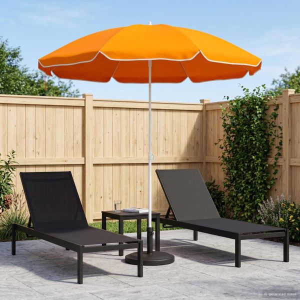 Градински парасол 160 cm 170T полиестер Оранжево