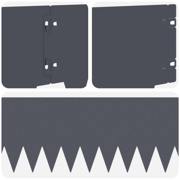 Ограда за трева 30 pcs 103 x 20 см метал Антрацит