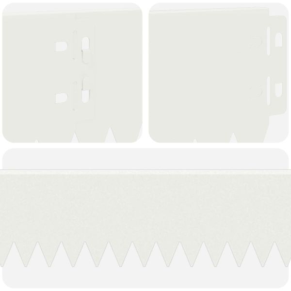Ограда за трева 10 pcs 103 x 10 см Стомана Бяло