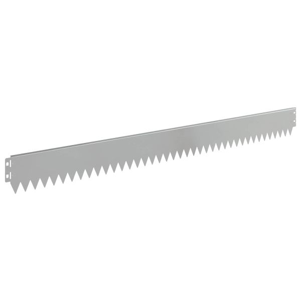 Ограда за трева 30 pcs 103 x 10 см Стомана Сребристо