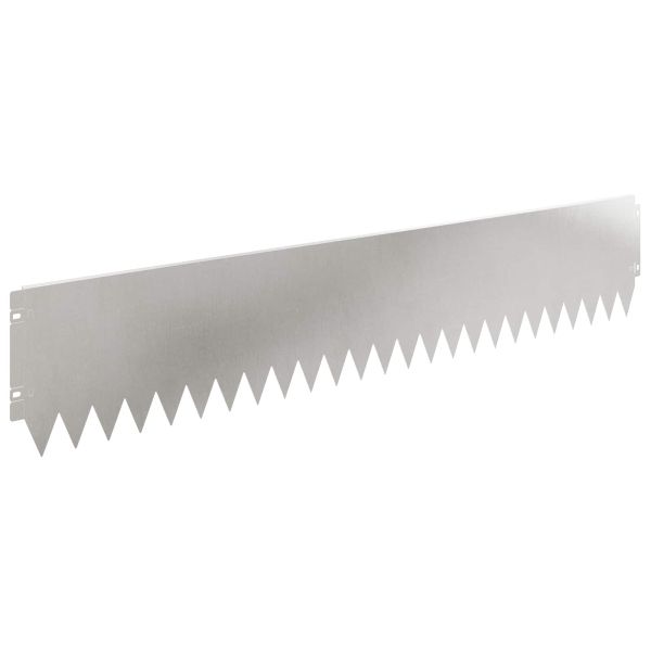 Ограда за трева 20 pcs 103 x 20 см Стомана Сребристо