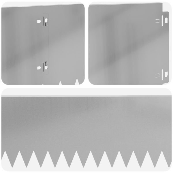 Ограда за трева 20 pcs 103 x 20 см Стомана Сребристо