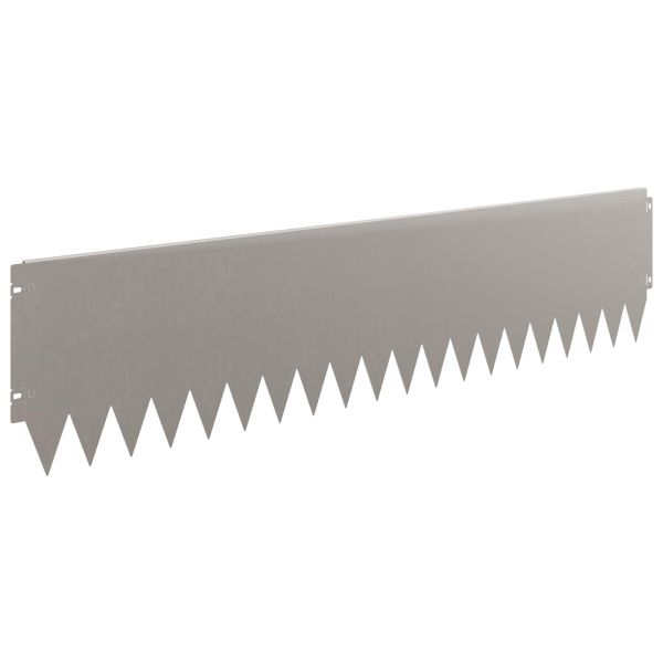 Ограда за трева 20 pcs 103 x 25 см Стомана Ръждясало