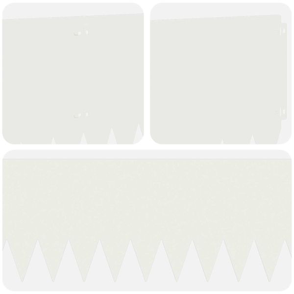 Ограда за трева 20 pcs 103 x 30 см Стомана Бяло