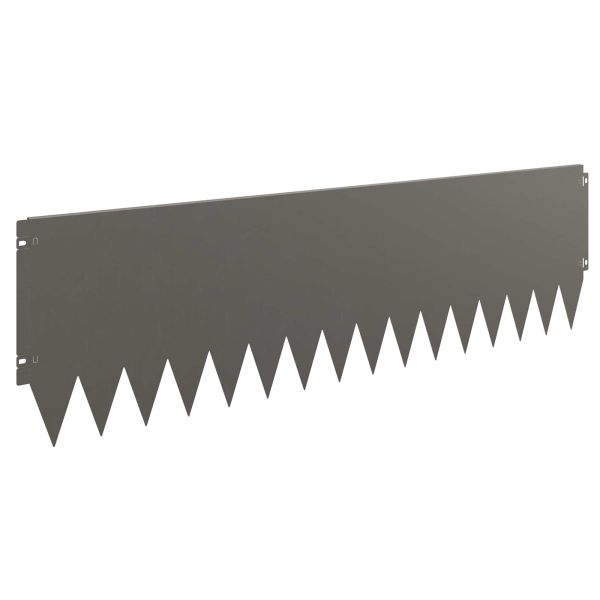 Ограда за трева 10 pcs 103 x 30 см Стомана Ръждясало