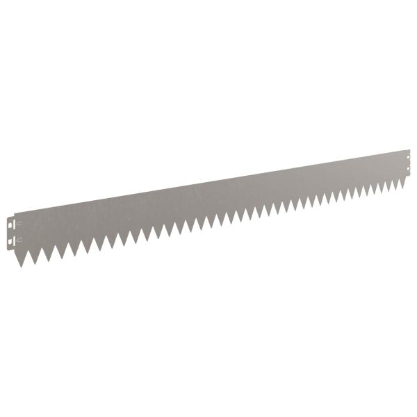 Ограда за трева 20 pcs 103 x 10 см Стомана Ръждясало