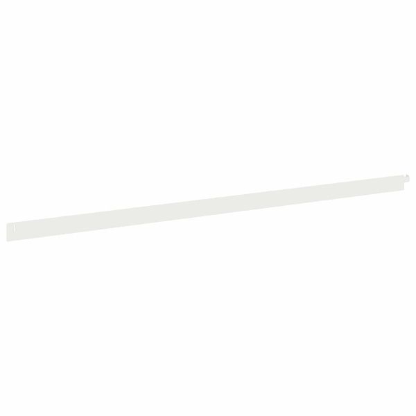 Ограда за трева 10 pcs 102 x 4 x 4 см Стомана Бяло