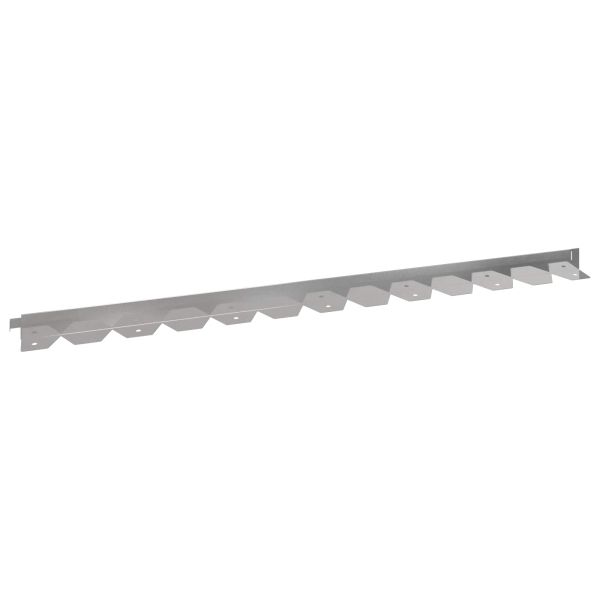 Ограда за трева 50 pcs 102 x 4 x 4 см Стомана Сребристо