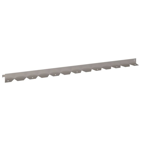 Ограда за трева 10 pcs 102 x 4 x 4 см Стомана Ръждясало