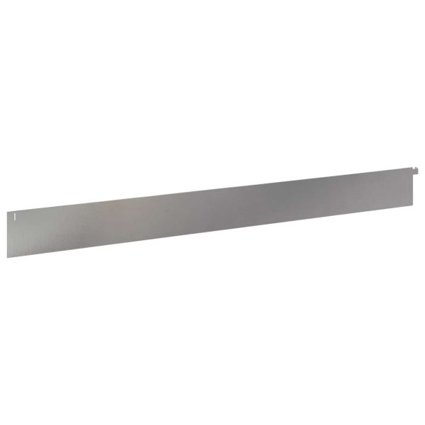 Ограда за трева 10 pcs 102 x 10 x 4 см Стомана Сребристо