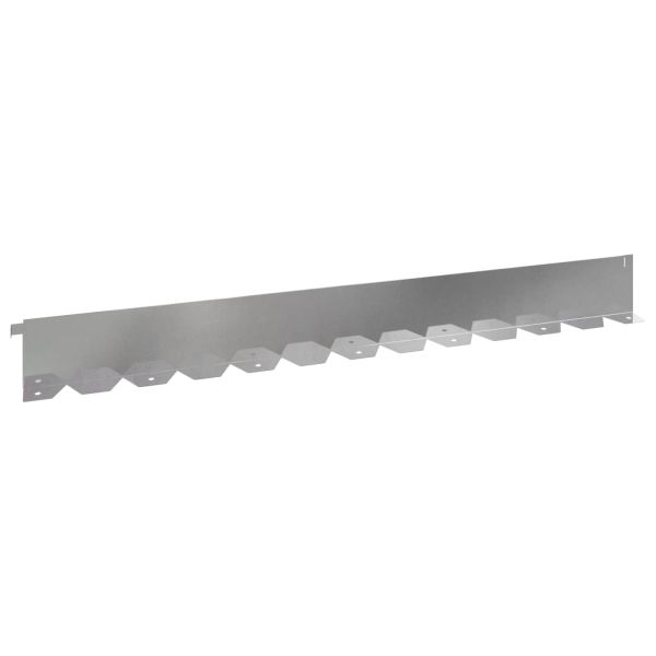 Ограда за трева 30 pcs 102 x 10 x 4 см Стомана Сребристо