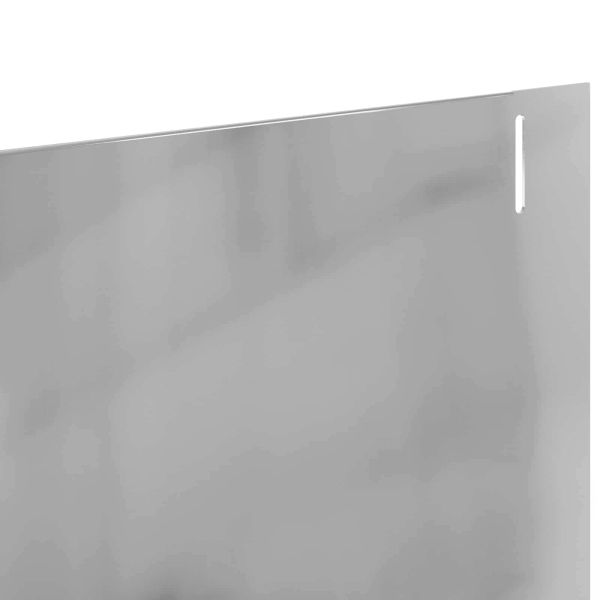 Ограда за трева 30 pcs 102 x 10 x 4 см Стомана Сребристо