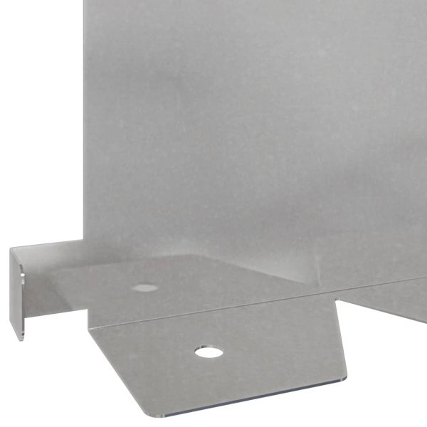 Ограда за трева 10 pcs 102 x 15 x 4 см Стомана Сребристо