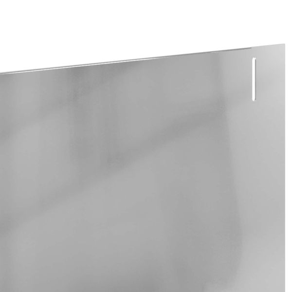 Ограда за трева 20 pcs 102 x 15 x 4 см Стомана Сребристо