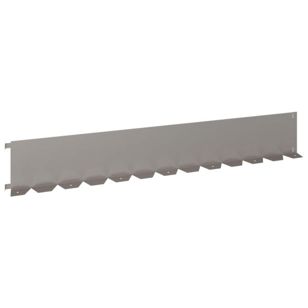 Ограда за трева 10 pcs 102 x 15 x 4 см Стомана Ръждясало