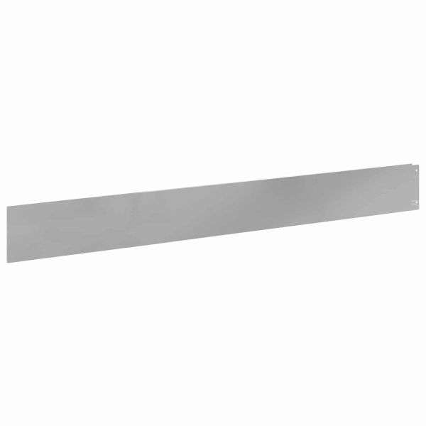 Ограда за трева 20 pcs 100 x 12 cm Стомана Сребристо