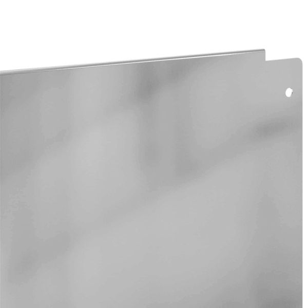 Ограда за трева 20 pcs 100 x 15 cm Стомана Сребристо