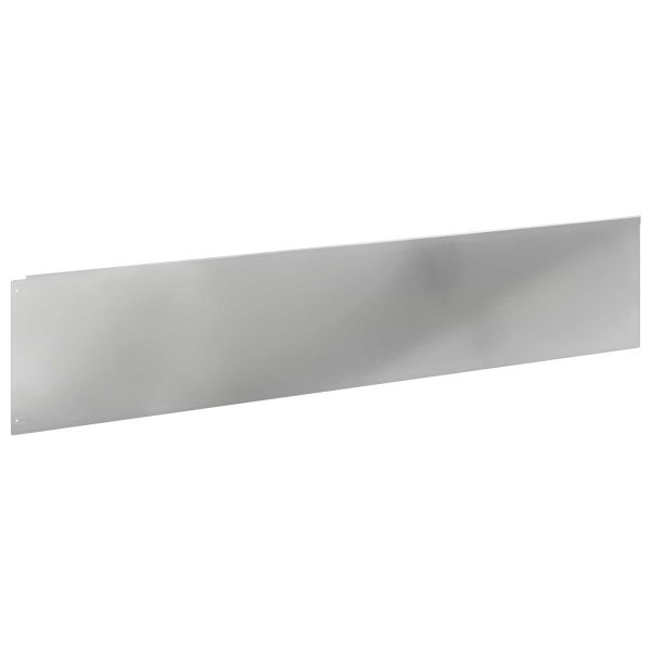 Ограда за трева 10 pcs 100 x 22 см Стомана Сребристо
