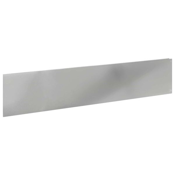 Ограда за трева 20 pcs 100 x 22 см Стомана Сребристо