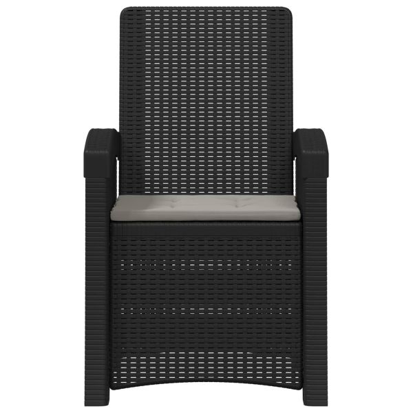 Лежащ стол за градина с вид на ратан 2 pcs