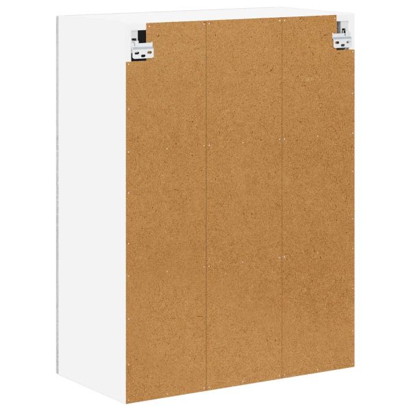 Стенен стъклен шкаф LUCCA Сива сонома 60 x 31 x 80 см