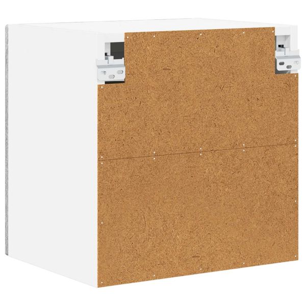 Стенен стъклен шкаф PORTO 2 pcs Сив Сонома 40 x 31 x 40 см