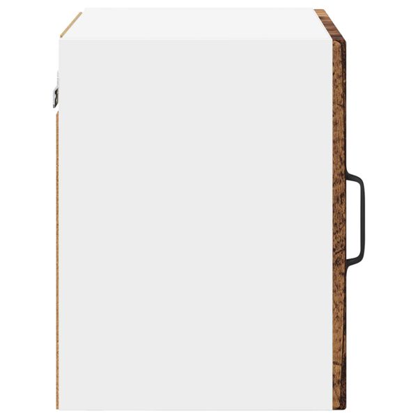 Стенен стъклен шкаф PORTO 2 pcs Старо дърво 40 x 31 x 40 см